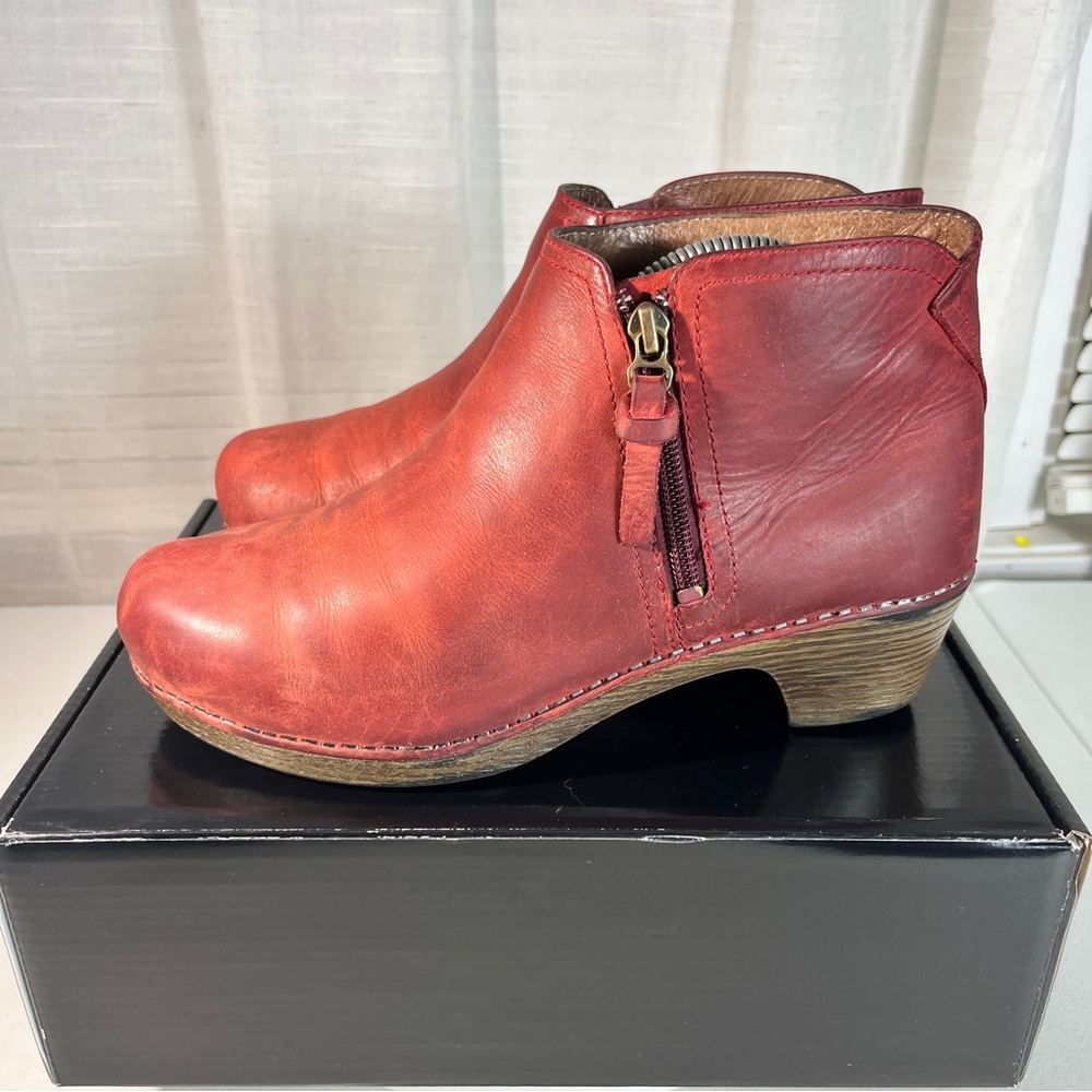 Dansko Red Ankle Boots